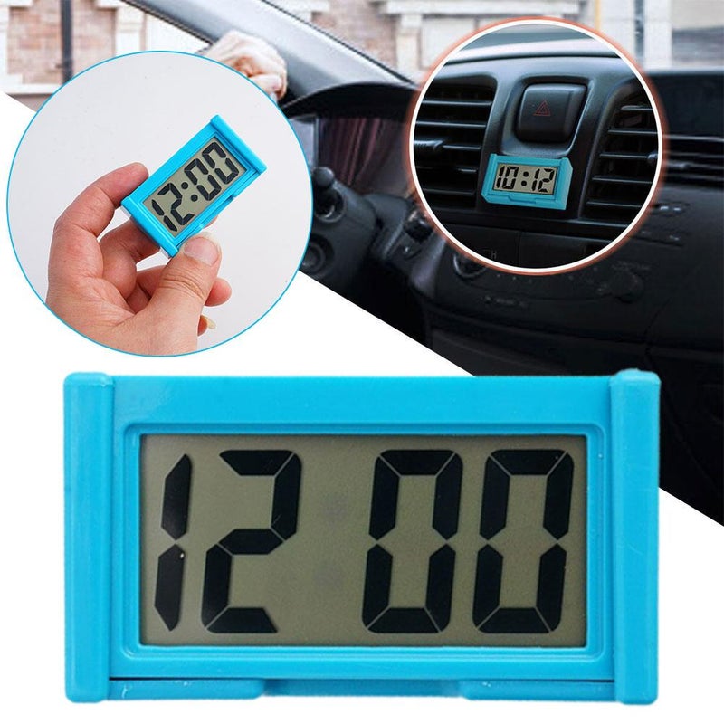 Small Digital Clock, Car Dashboard Digital Clock, Vehicle Adhesive Clock with Jumbo LCD Time, Vehicle Adhesive Clock, Mini Automotive Stick On Watch for Car Truck Dashboard Lighting - Image 4